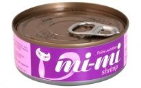 Консервы для кошек Mi-Mi с тунцом и креветками в желе 0,08 кг.